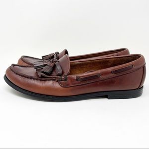 Sebago Anthropologie Leather Kiltie Tassel Loafers